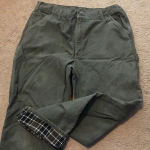 Men’s Carhartt flannel lined work pants 38 x 32